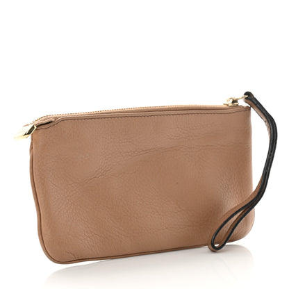 Gucci Pebbled Calfskin Soho Wristlet Camelia 3 of 13