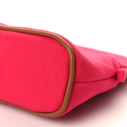 Hermes Cotton Canvas Mini Bolide Travel Cosmetic Pouch Hibiscus 8 of 8