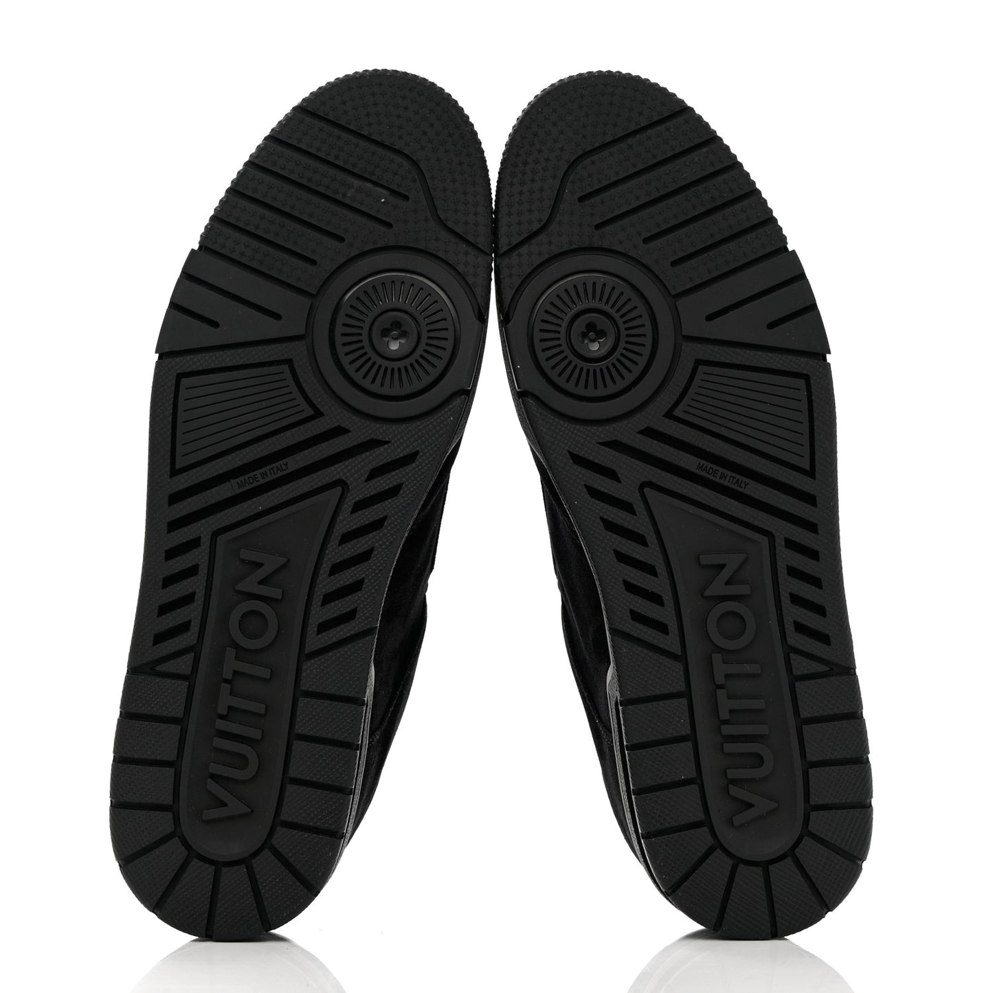 Suede Mens LV Trainer Sneakers 9.5 Black