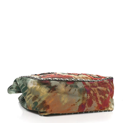 Valentino Garavani Canvas Tie Dye Beaded Rockstud Rolling Tote Bag Multicolor 4 of 9
