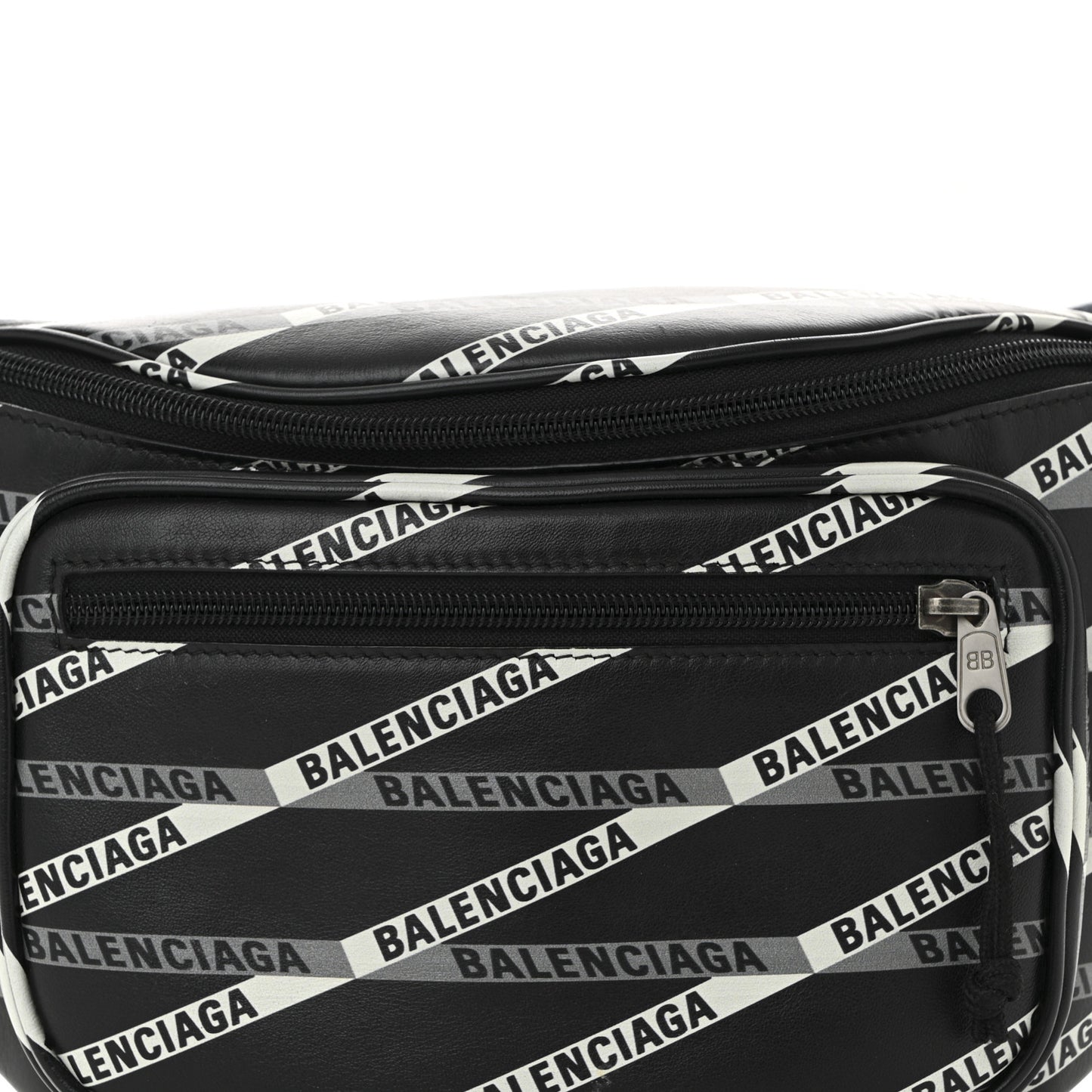 Smooth Calfskin Losange Monogram Explorer Belt Bag Black Grey