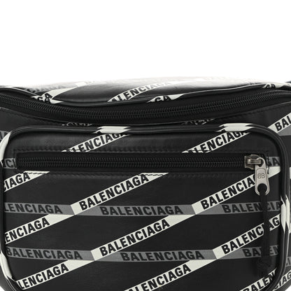 Balenciaga Smooth Calfskin Losange Monogram Explorer Belt Bag Black Grey 8 of 10