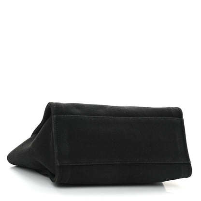 Chanel Canvas Pearl Medium Deauville Tote Black 4 of 13