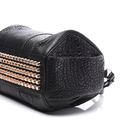 Alexander Wang Pebbled Lambskin Rocco Black Rose Gold Hardware 7 of 10