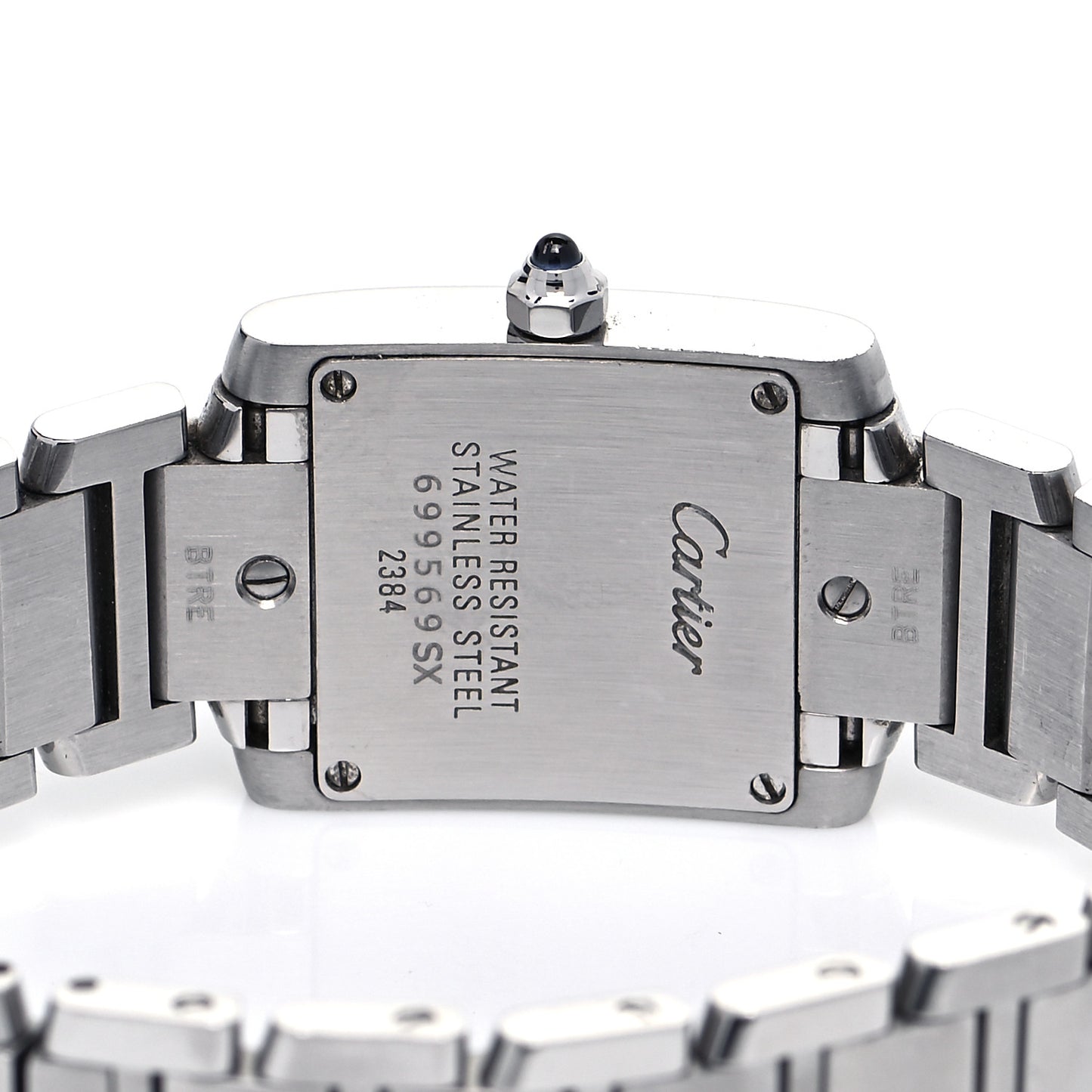 Stainless Steel 20mm Tank Francaise Quartz Watch