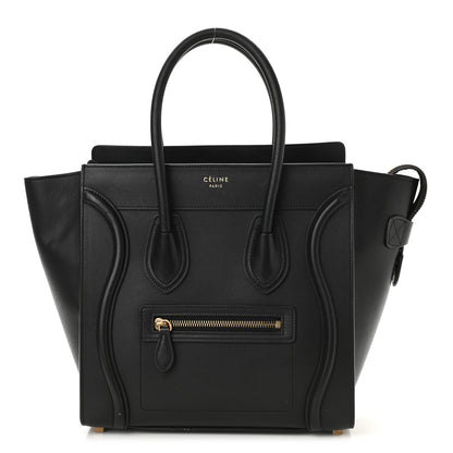 Celine Smooth Calfskin Micro Luggage Black 1 of 8