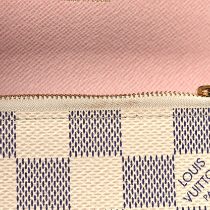 Louis Vuitton Damier Azur Rosalie Coin Purse Rose Ballerine 7 of 7