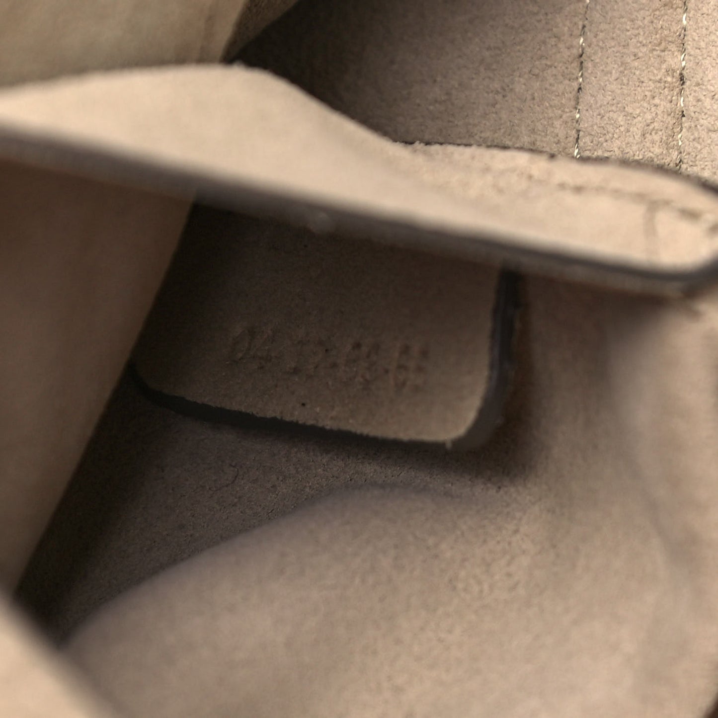 Suede Calfskin Small Faye Shoulder Bag Motty Grey