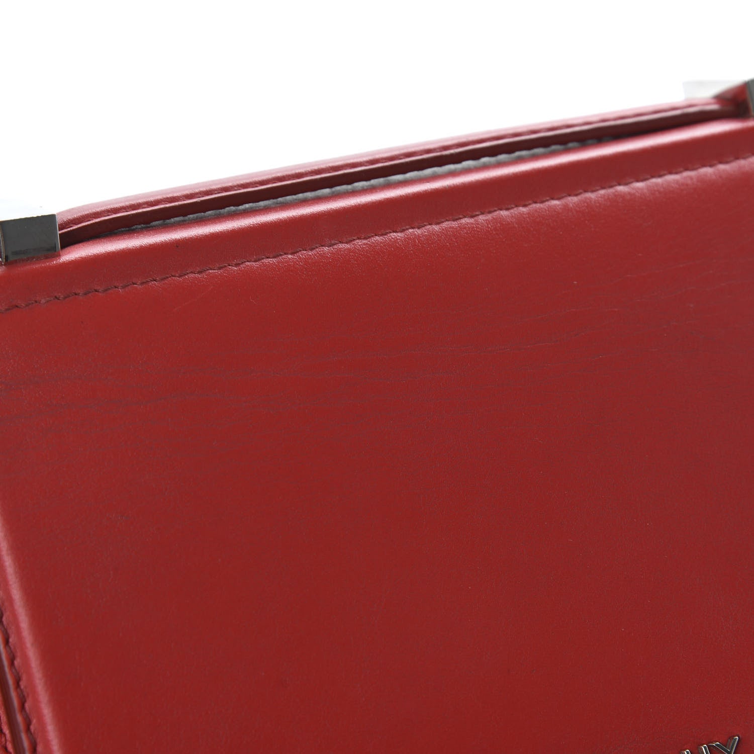 Givenchy Calfskin Mini Pandora Box Logo Strap Crossbody Bag Red 11 of 11