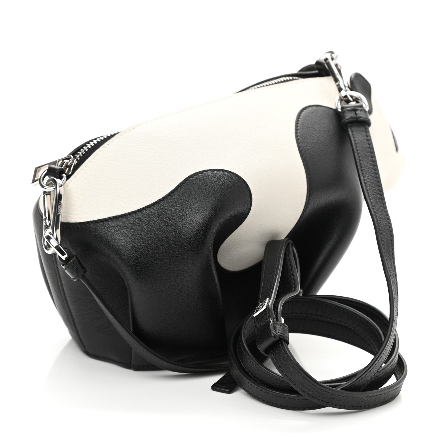 Loewe Calfskin Panda Crossbody Black White 3 of 8