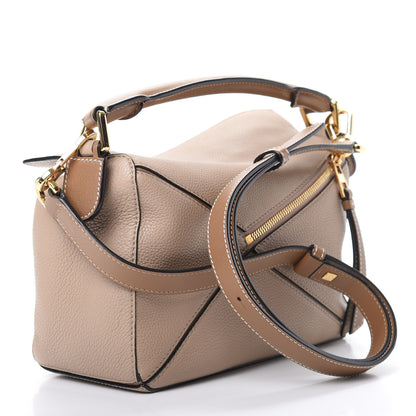 Loewe Grained Calfskin Small Puzzle Bag Sand Mink 3 of 10