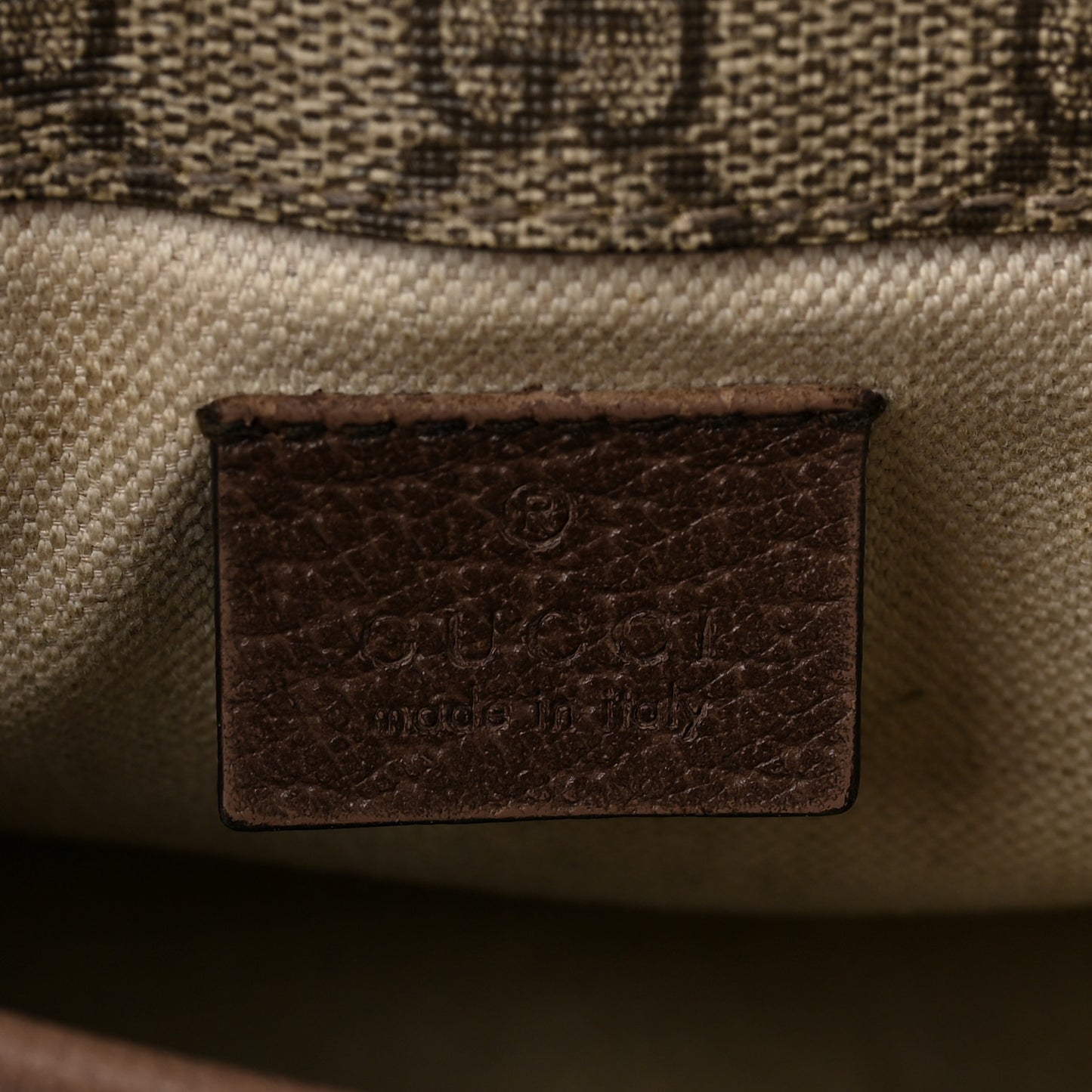 GG Supreme Monogram Neo Vintage Web Belt Bag Brown