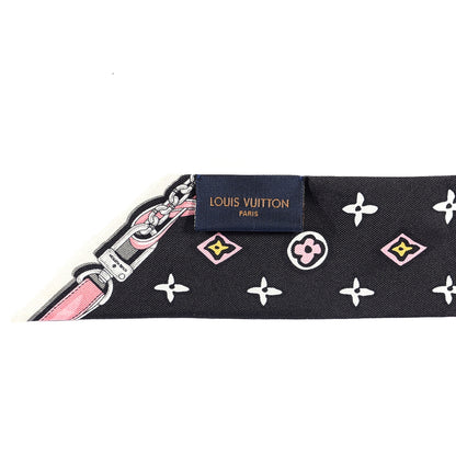Louis Vuitton Silk Monogram Wild At Heart BB Bandeau Black 3 of 3