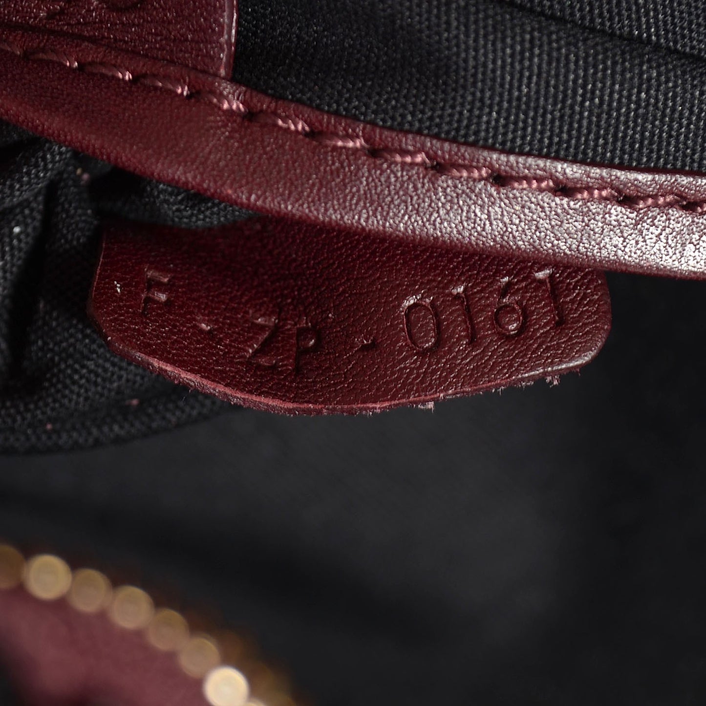 Smooth Calfskin Nano Luggage Burgundy