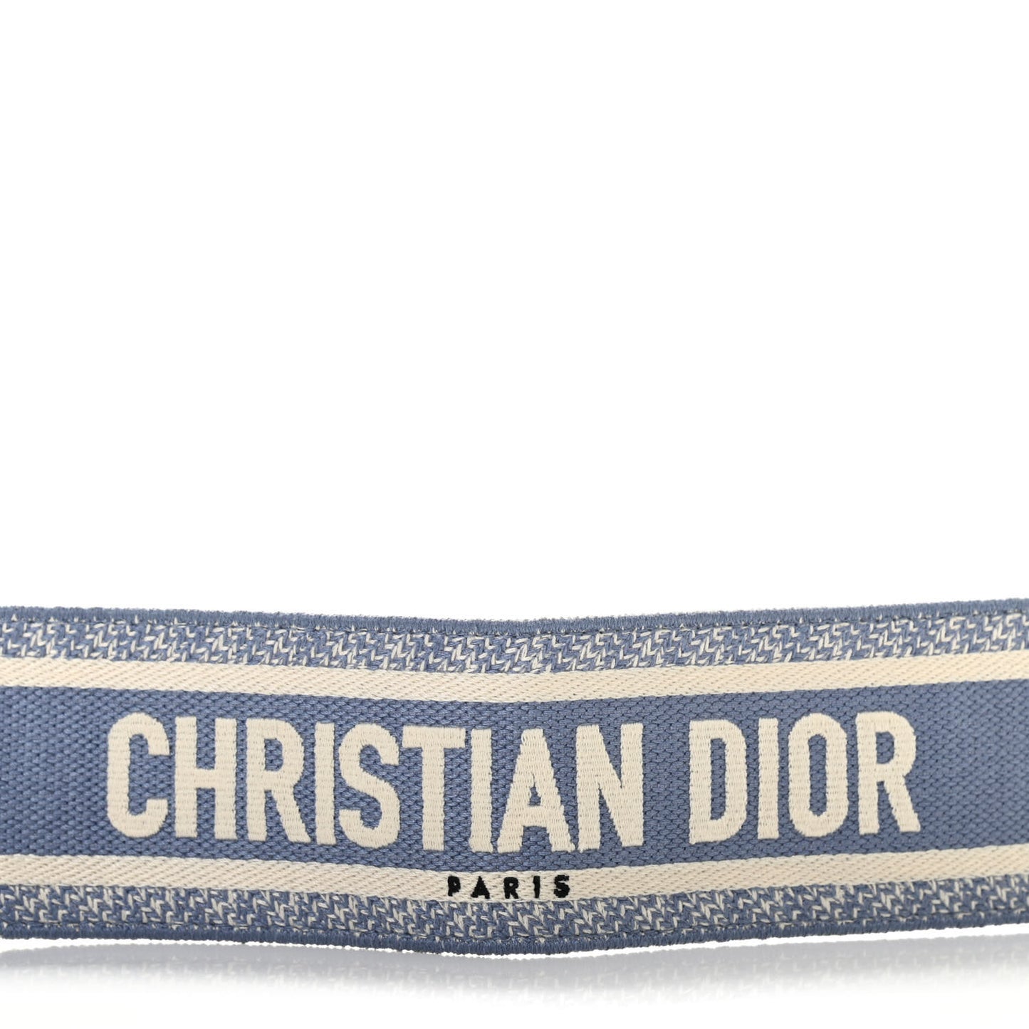 Canvas Embroidered Shoulder Strap Light Blue
