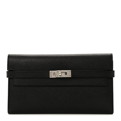 Hermes Epsom Kelly Longue Wallet Black 1 of 8
