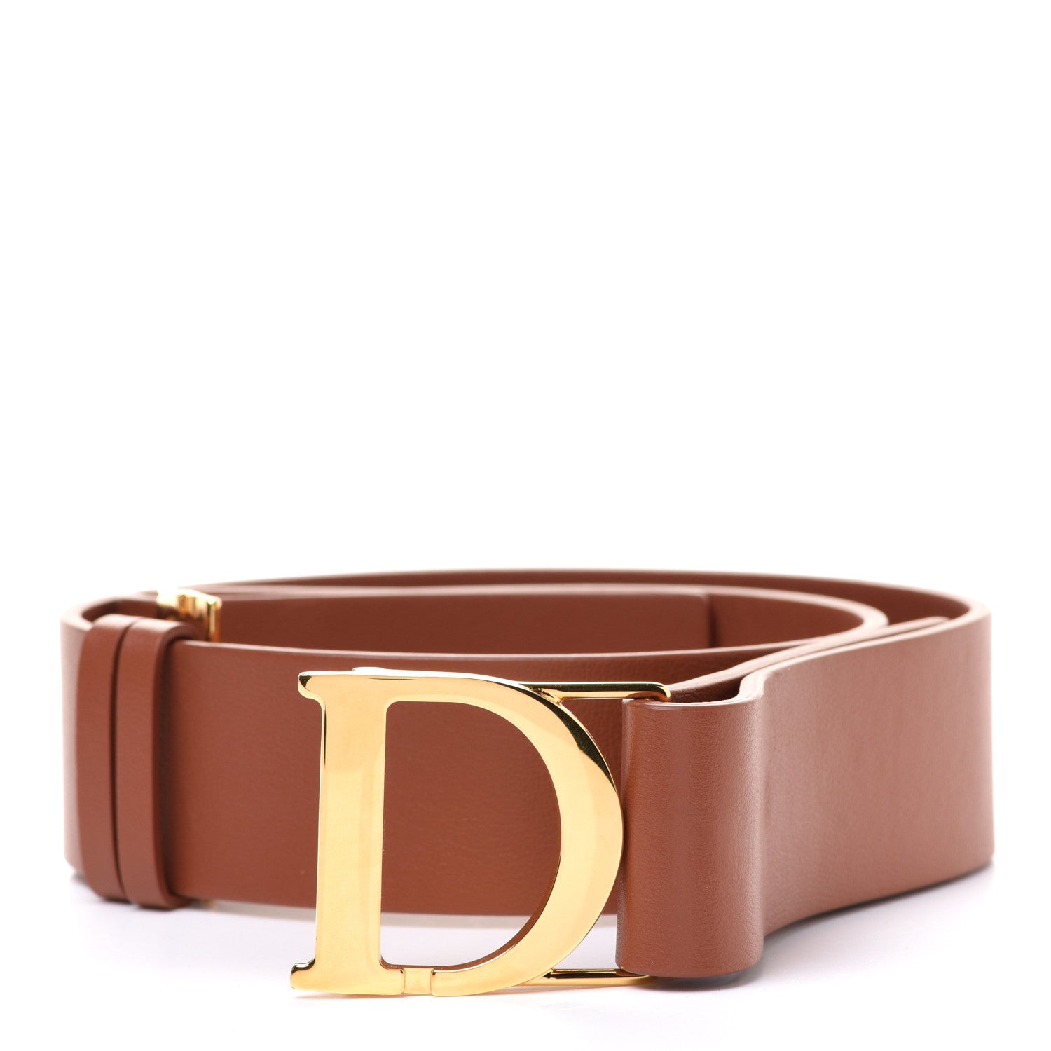 Christian Dior Calfskin 30 Montaigne Belt 75 Brown 3 of 4