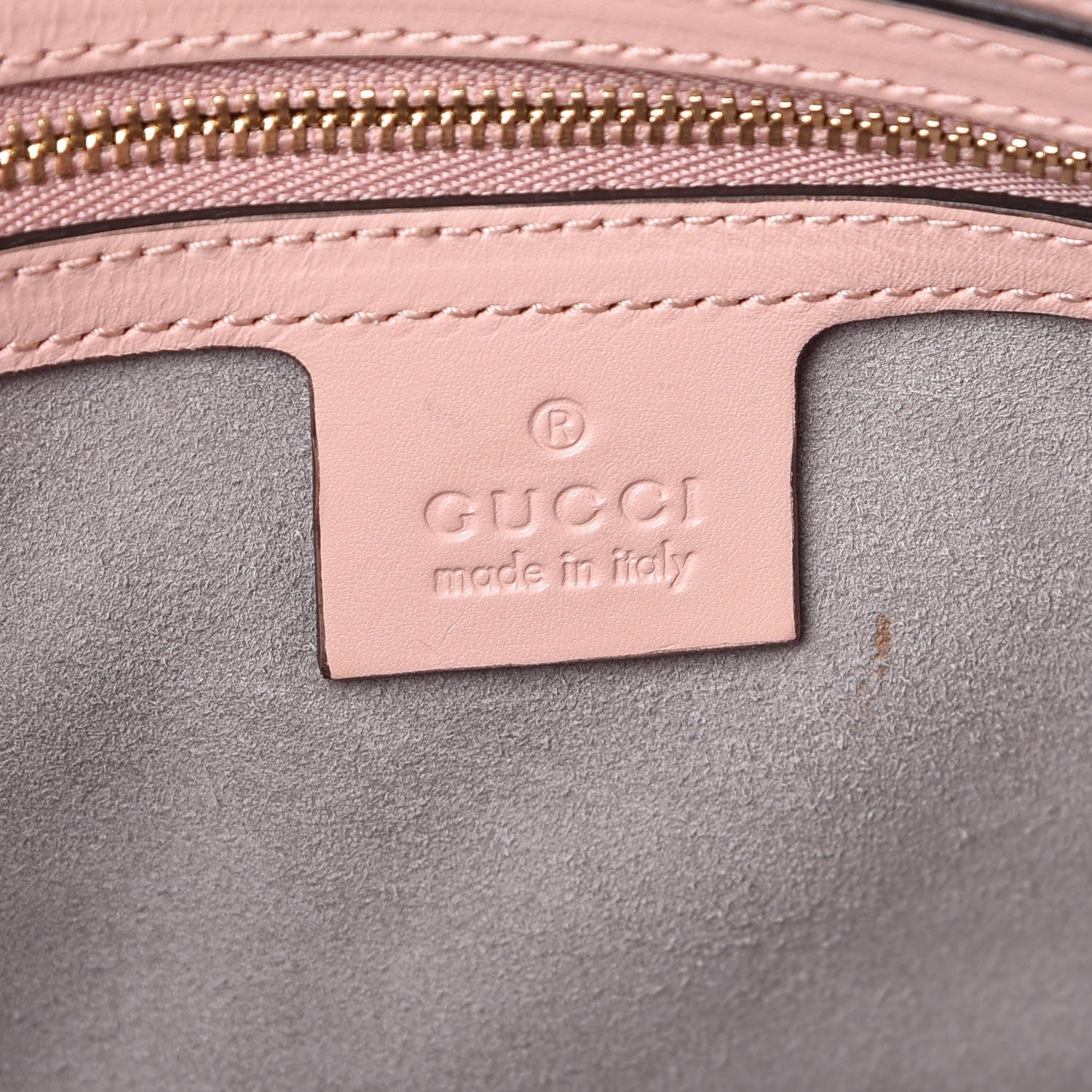 Gucci Nappa Bamboo Small Nymphaea Top Handle Bag Perfect Pink 7 of 12