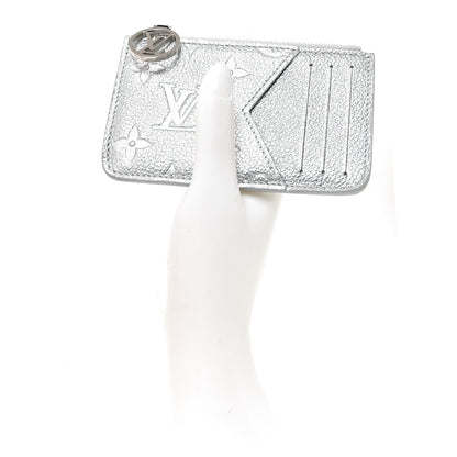 Louis Vuitton Empreinte Monogram Zipped Romy Card Holder Silver 2 of 7