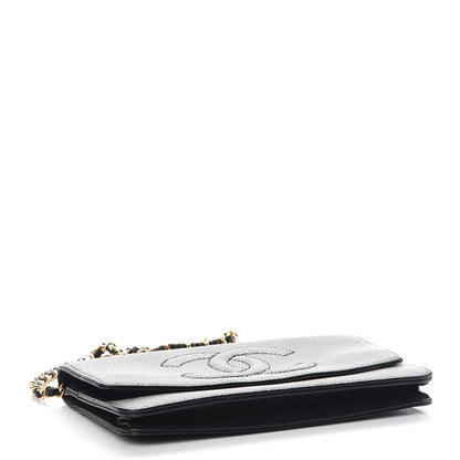 Chanel Caviar Timeless CC Wallet On Chain WOC Black 4 of 15