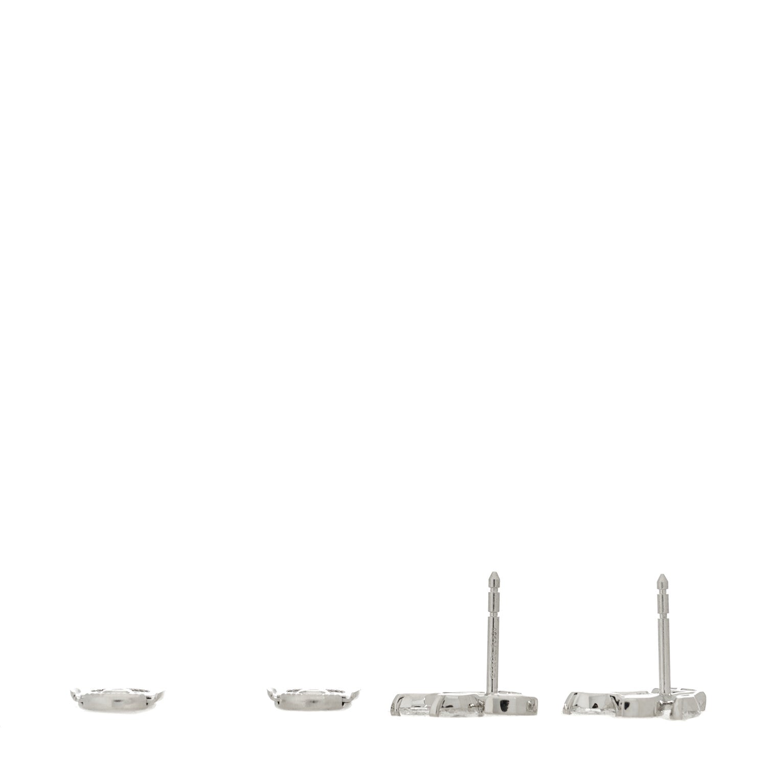 Tiffany Platinum Diamond Small Victoria Vine Earrings 3 of 5