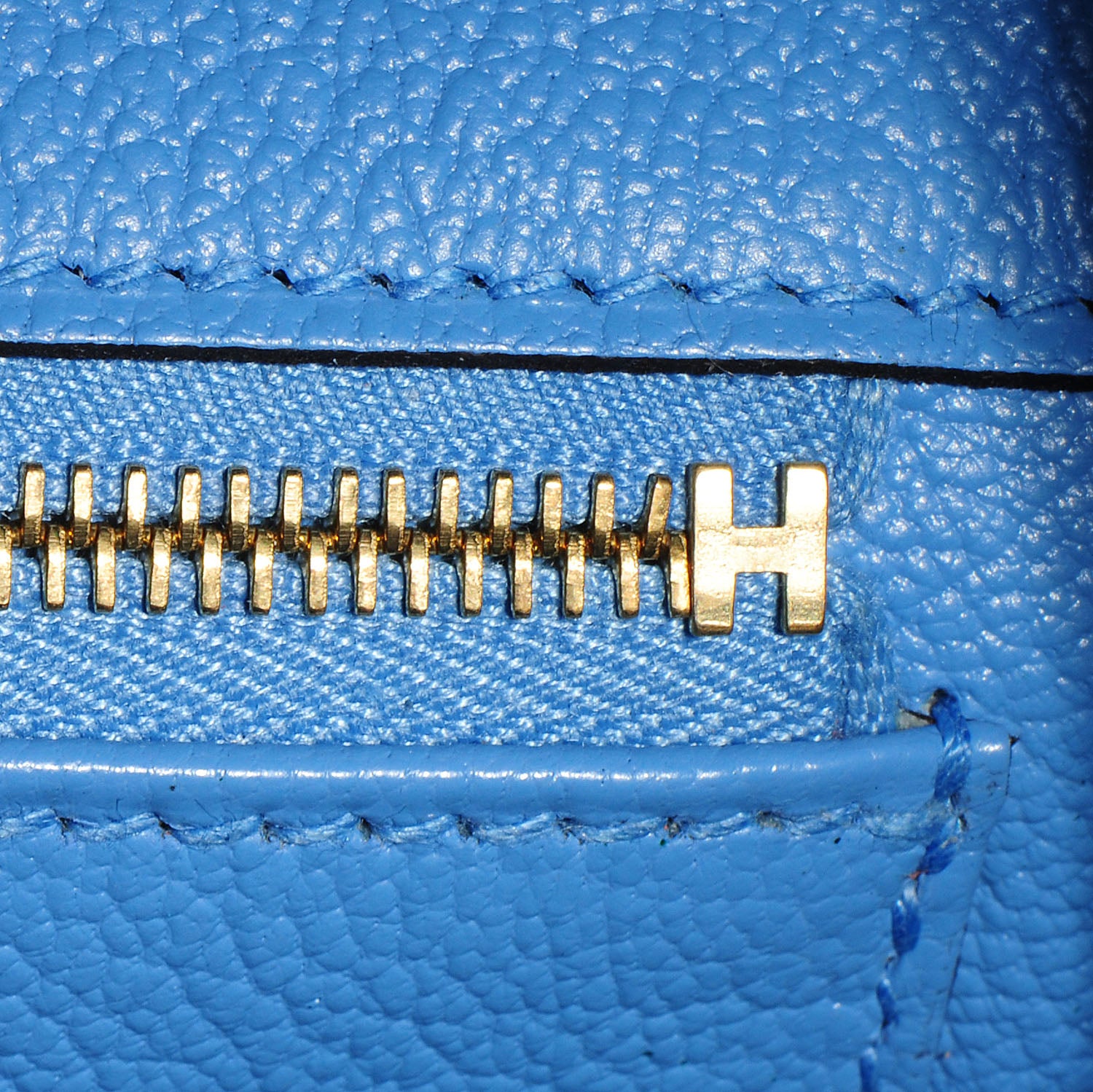Hermes Taurillon Clemence Birkin 35 Bleu Paradis 11 of 26