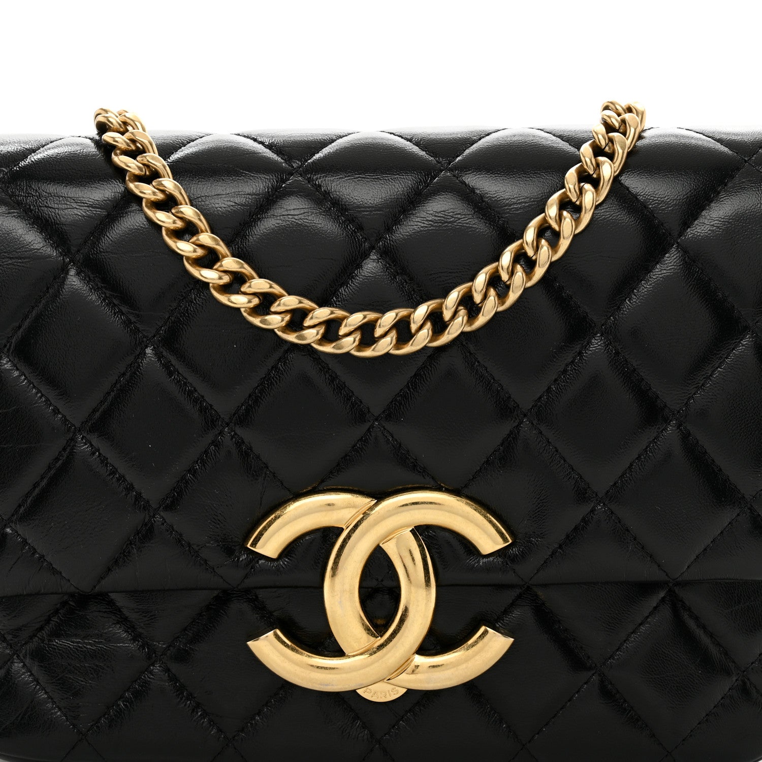 Chanel Lambskin Quilted Mini Maxi CC Flap Black 5 of 10