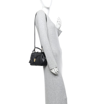 Celine Satinated Calfskin Mini 16 Top Handle Bag Black 2 of 9