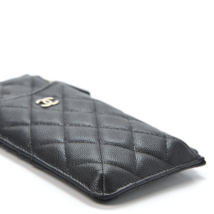 Chanel Caviar Quilted Classic Flat Wallet Pouch Black 5 of 9