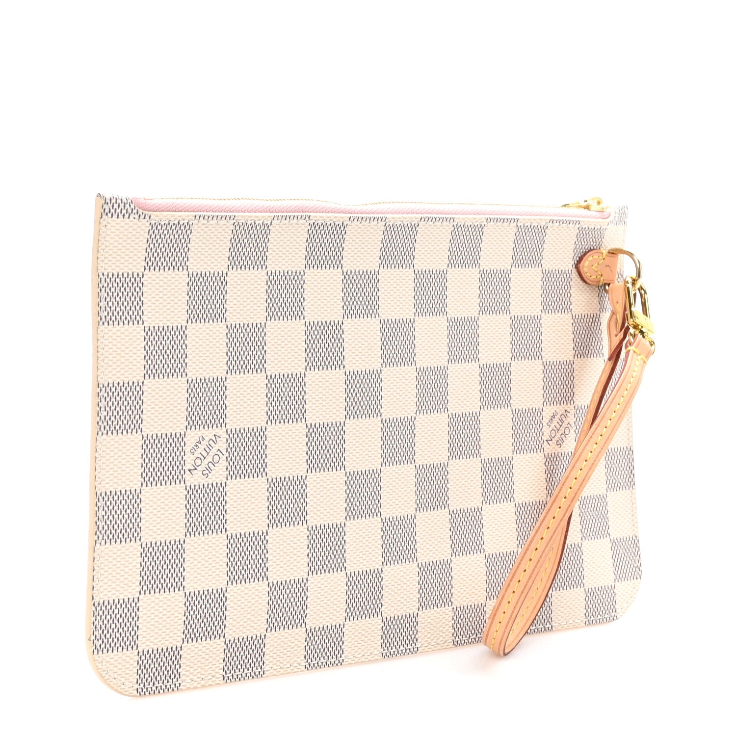 Louis Vuitton Damier Azur Neverfull MM GM Pochette Rose Ballerine 3 of 7