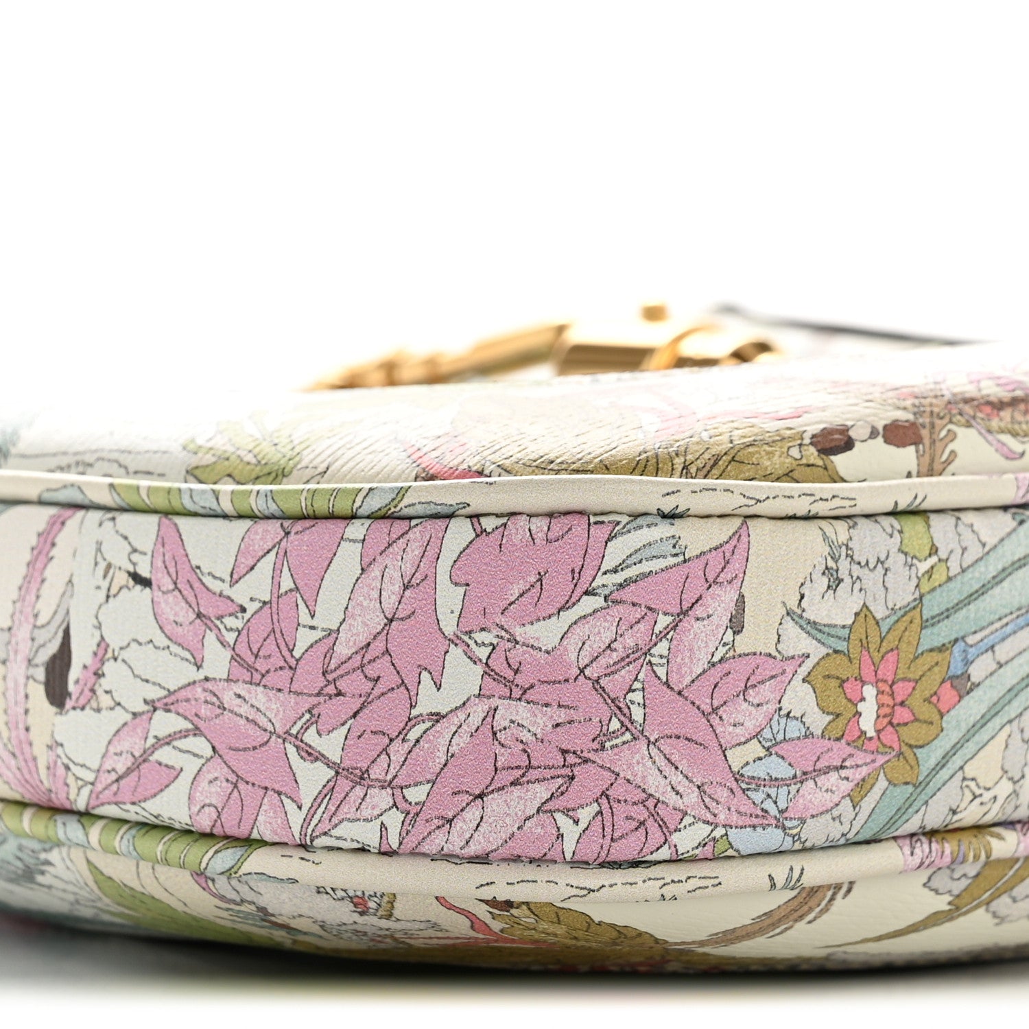 Gucci New Shangai Calfskin Tiger Savanah Small Jackie 1961 Hobo Chalky White Multicolor 9 of 12