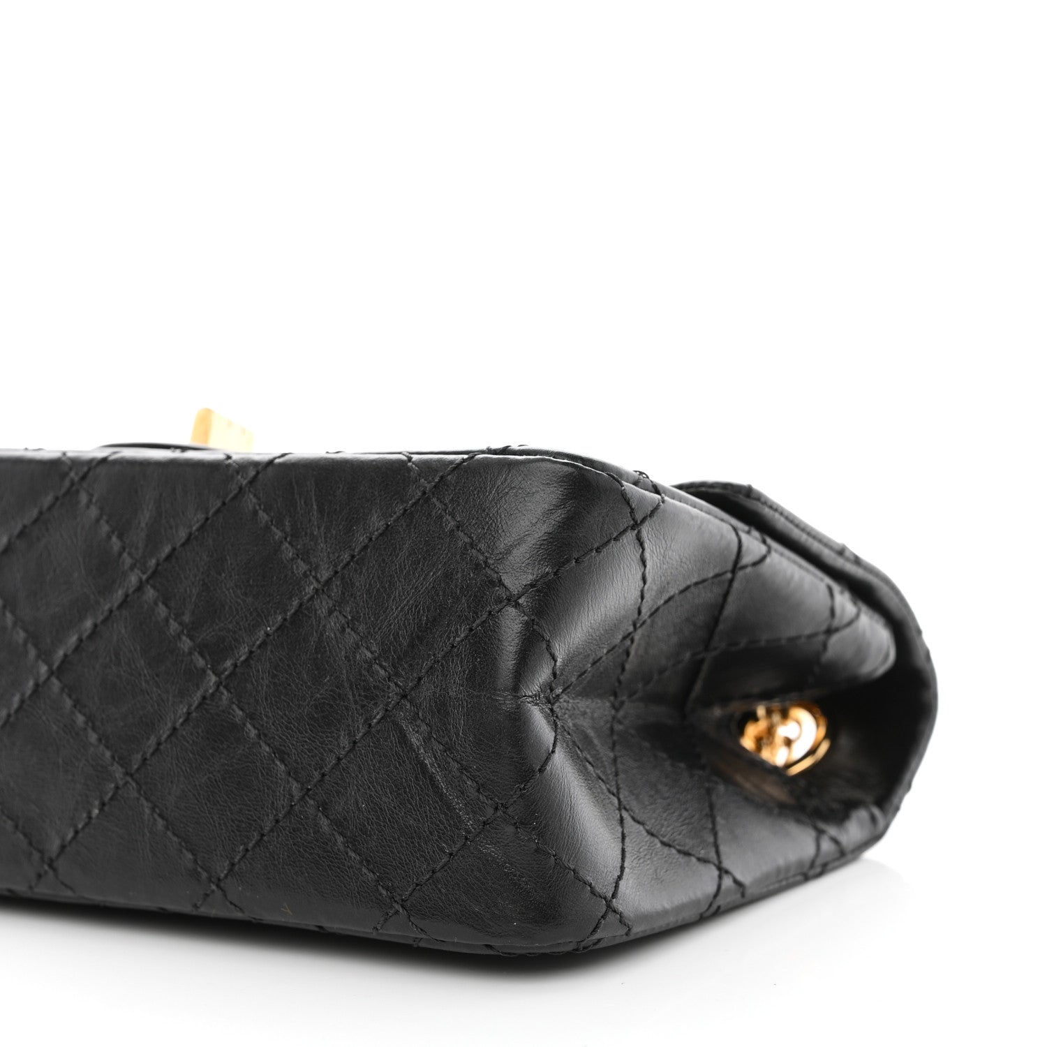 Chanel Aged Calfskin Quilted 2.55 Reissue Mini Flap Black 10 of 11
