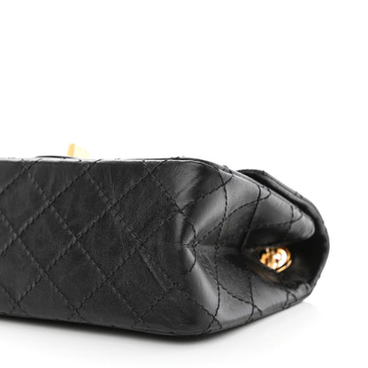 Chanel Aged Calfskin Quilted 2.55 Reissue Mini Flap Black 10 of 11