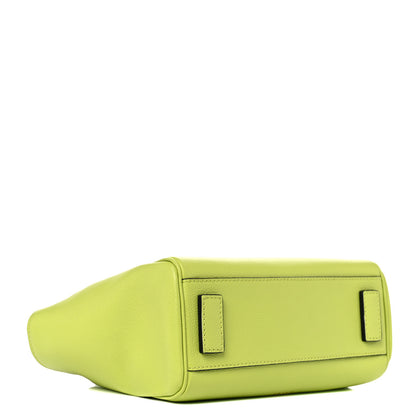 Versace Grained Calfskin Small La Medusa Chain Tote Citron 3 of 9