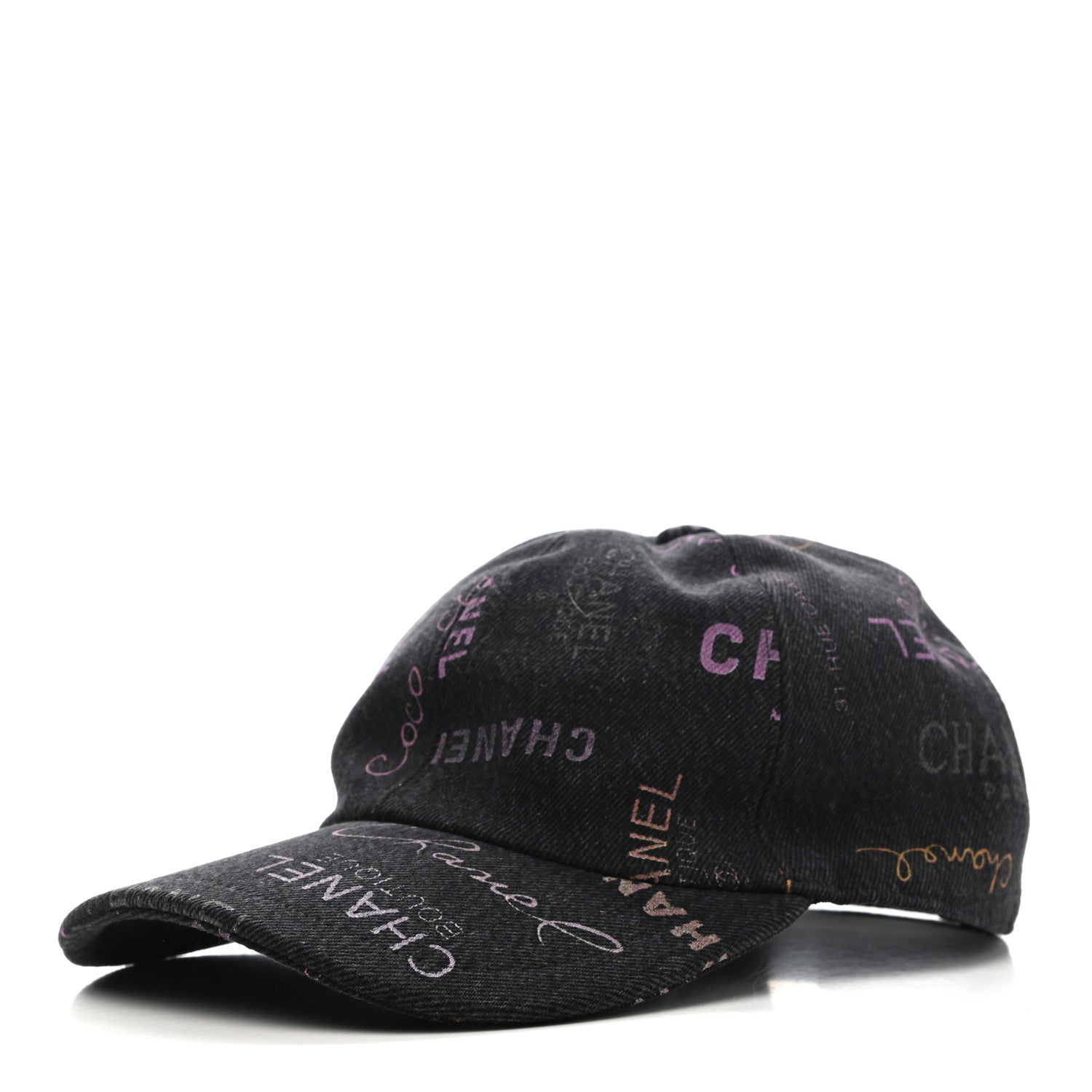 Chanel Denim Mood Cap Hat Black 1 of 8