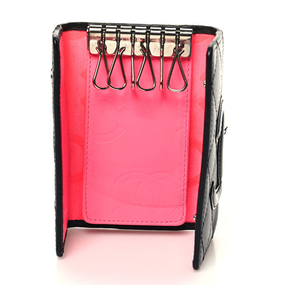 Chanel Calfskin Quilted Cambon 6 Key Holder Black 5 of 11