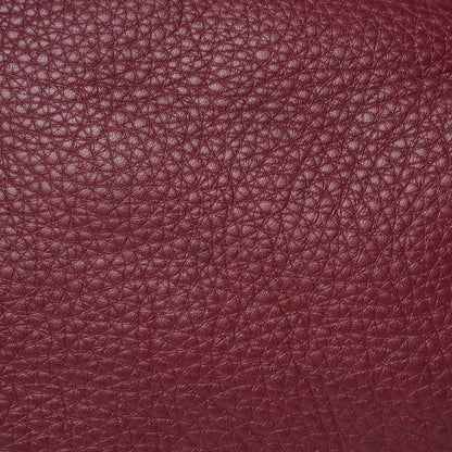 Burberry Grainy Calfskin House Check Medium Maidstone Burgundy Red 10 of 11