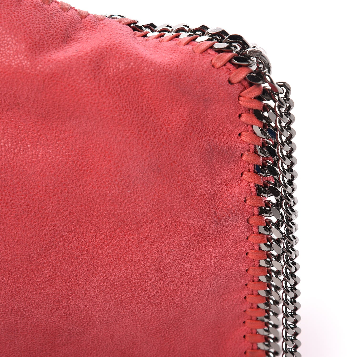 Stella McCartney Shaggy Deer Mini Falabella Fold Over Tote Pink Fluo 15 of 15