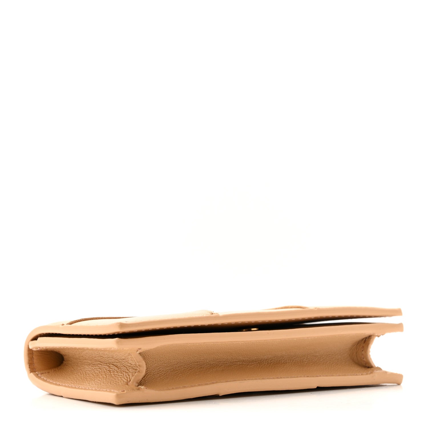 Bottega Veneta Nappa Maxi Intrecciato Card Holder Wallet Almond 4 of 9
