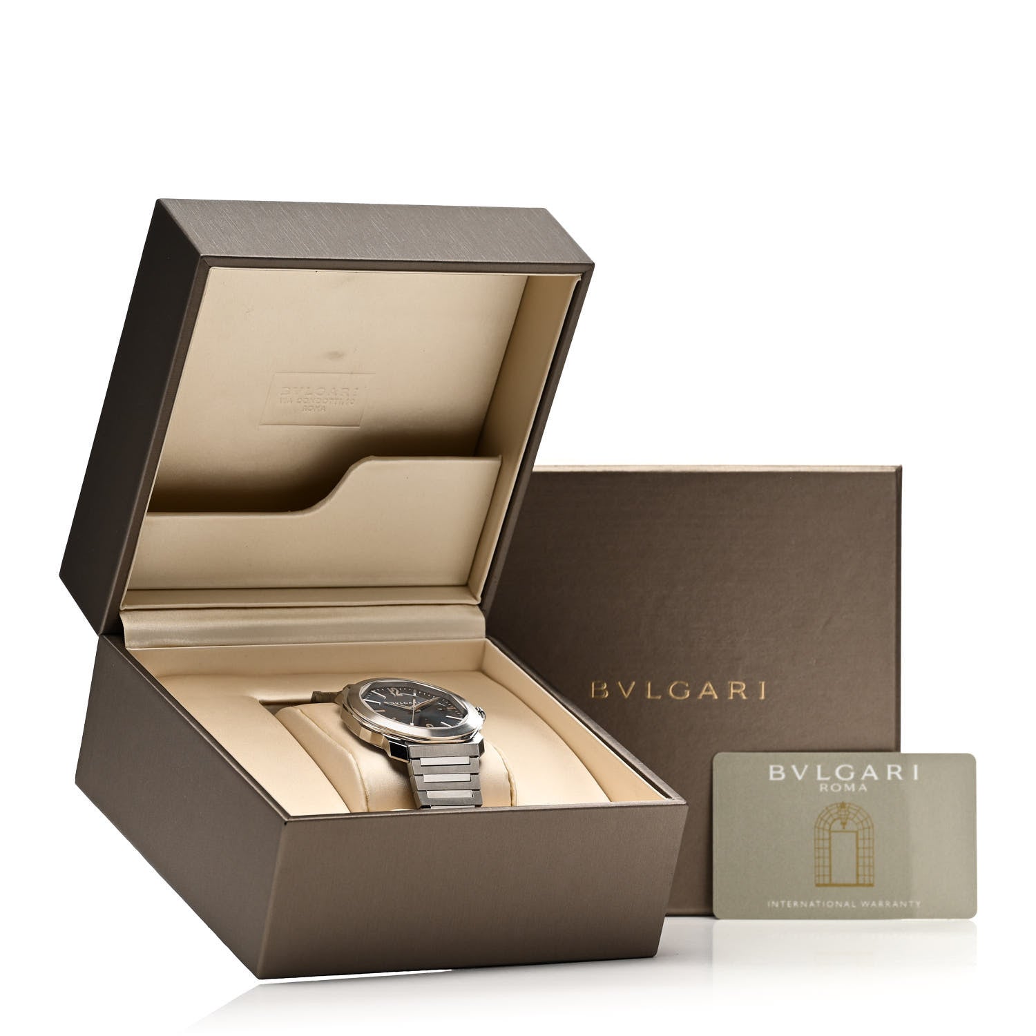 Bulgari Stainless Steel 41mm Octo Automatic Watch Blue 5 of 5