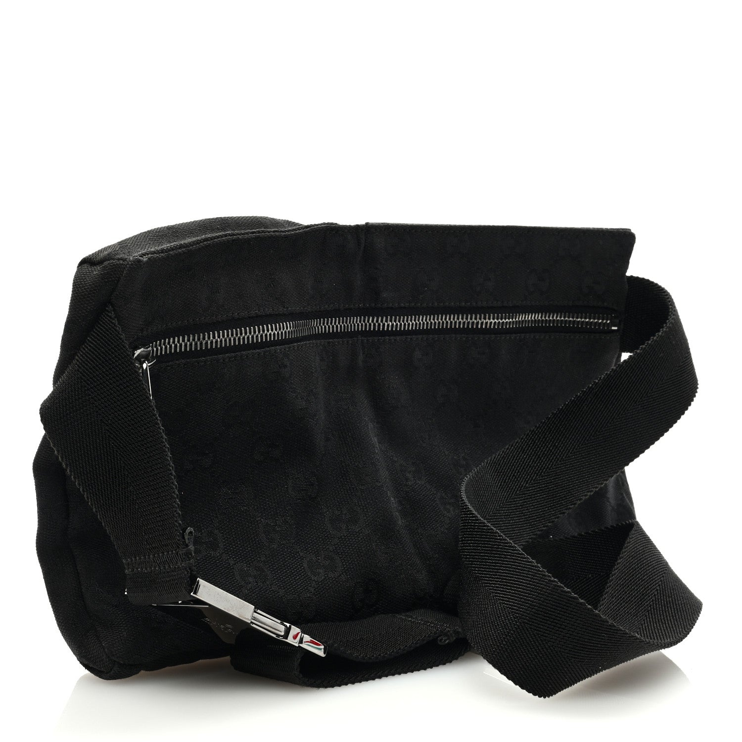 Gucci GG Monogram Double Pocket Belt Bag Black 3 of 10
