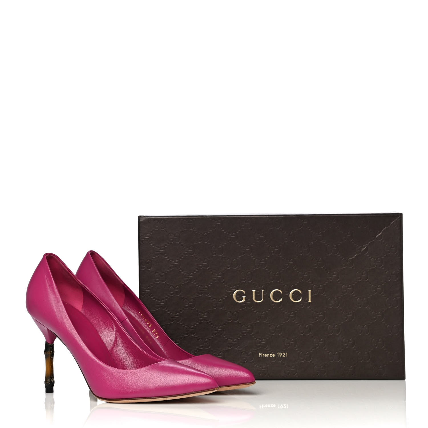 Gucci Malaga Kid Kristen Bamboo Pumps 37.5 Bright Bougainville 22 of 24