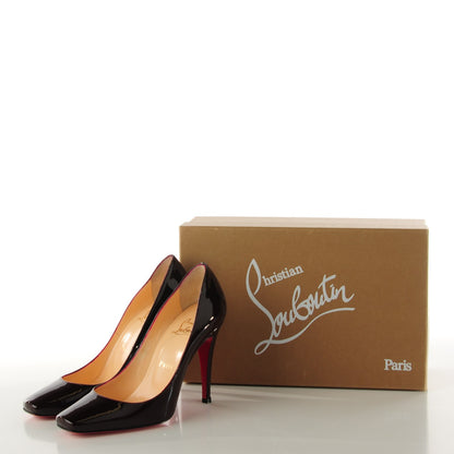 Christian Louboutin Patent Particule 100 Pumps 38 Plum 3 of 6