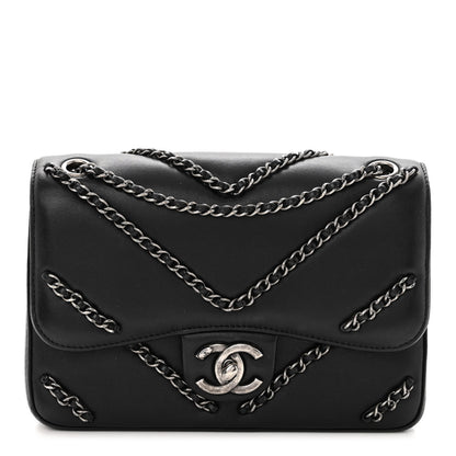 Chanel Lambskin Small CC Chain Flap Black 1 of 11