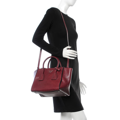 Prada Glace Calf Twin Pocket Tote Ametista 2 of 16