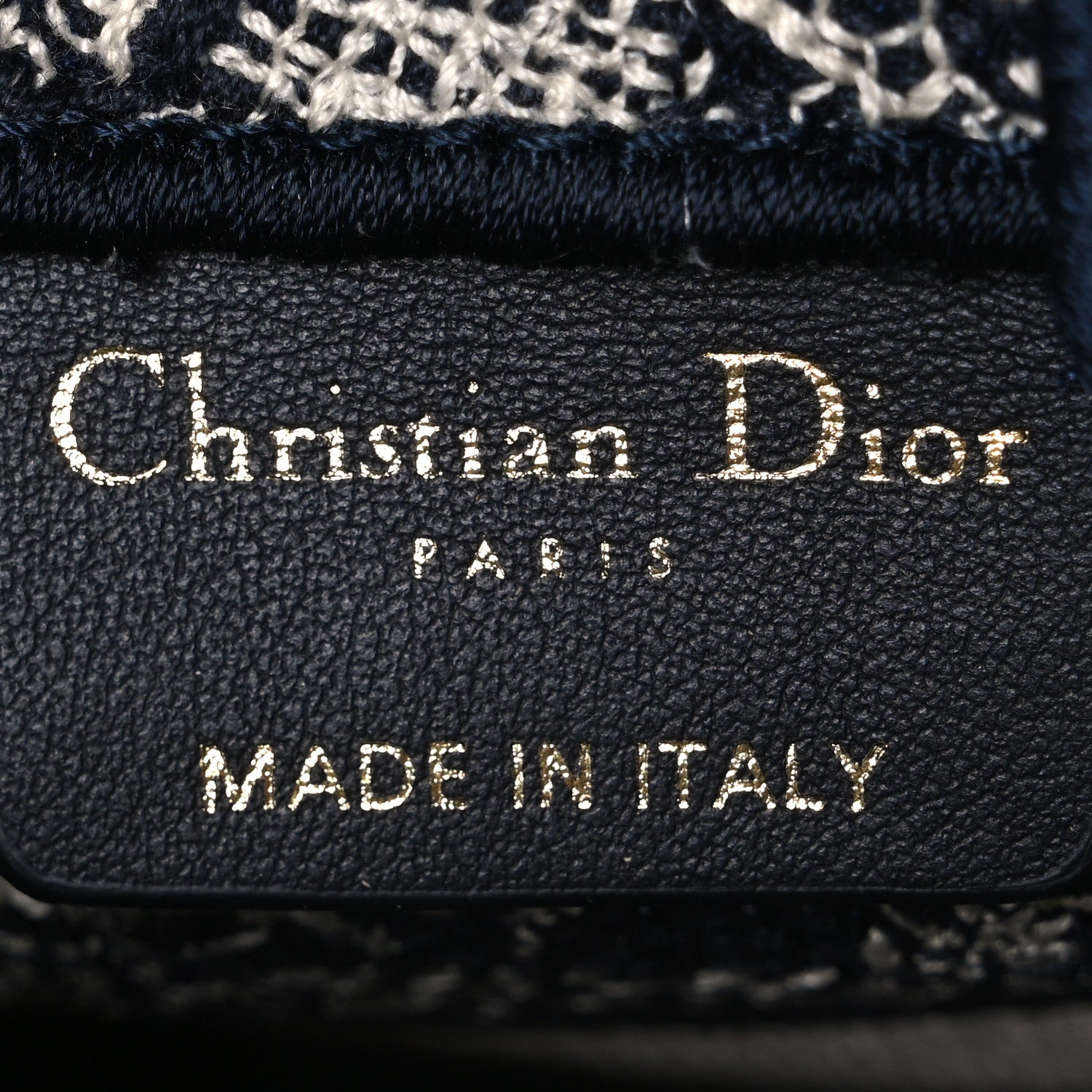 Christian Dior Canvas Toile de Jouy Reverse Embroidered Mini Book