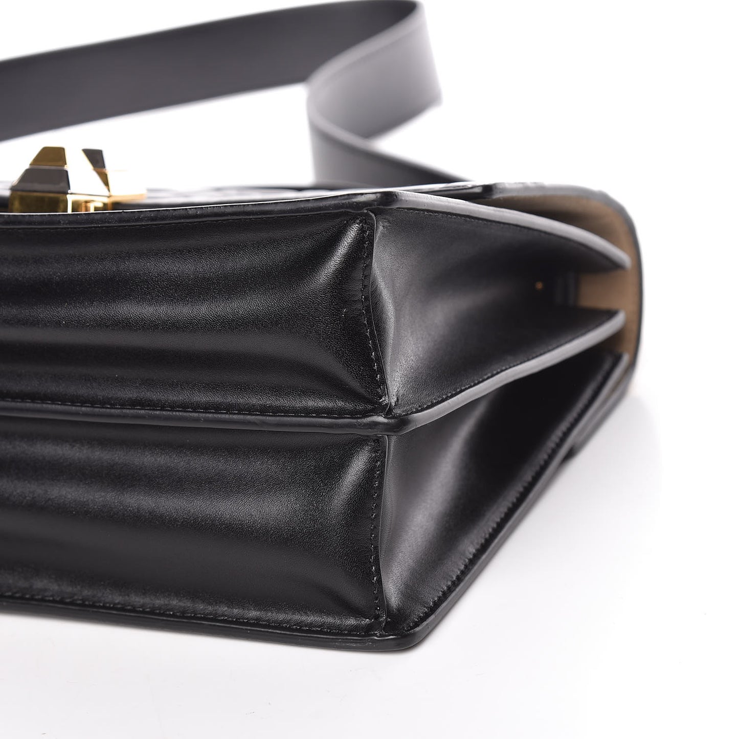 Vitello Liberty FF 1974 Embossed Kan I Shoulder Bag Black