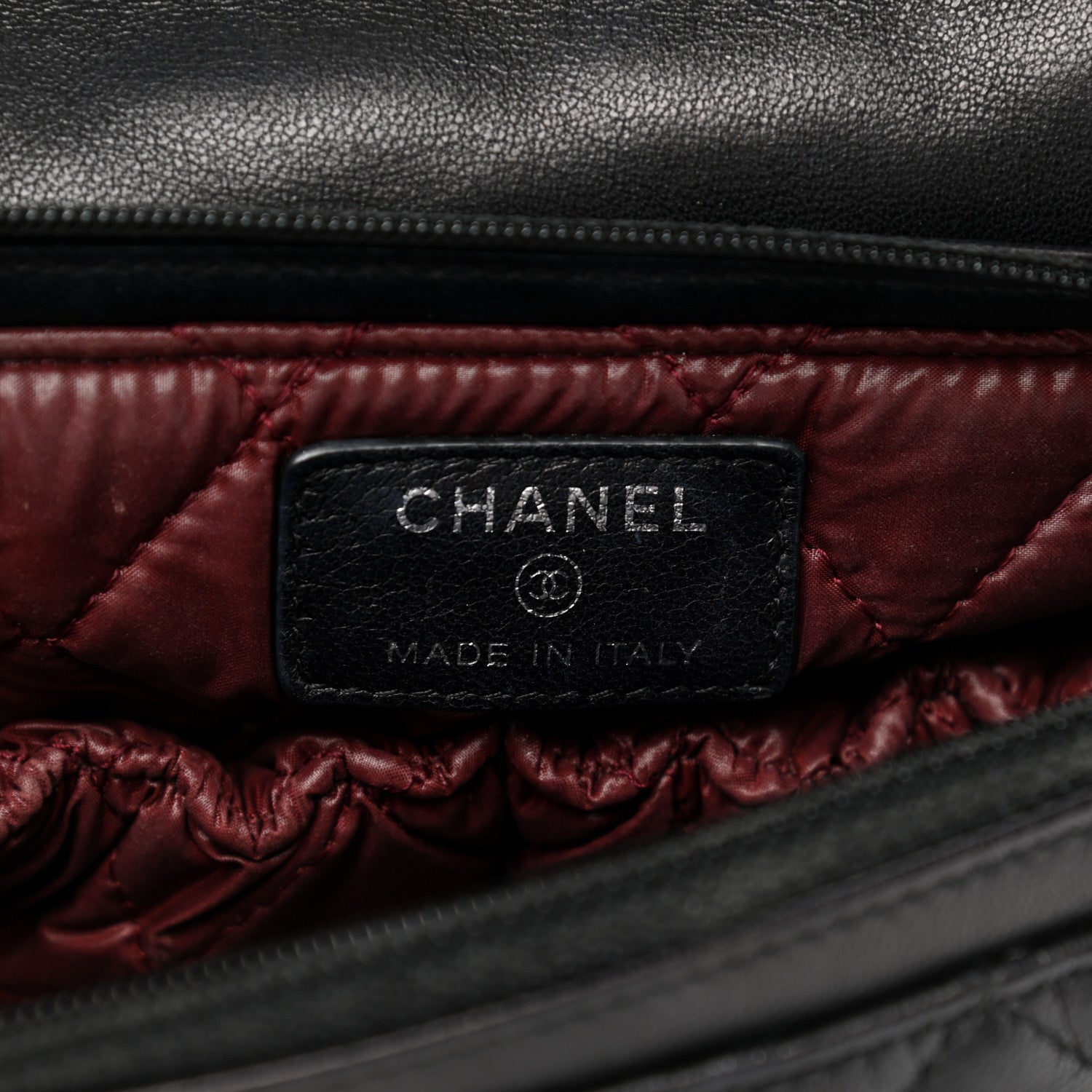 Chanel Lambskin Quilted Flap Cosmetic Case Black 5 of 8
