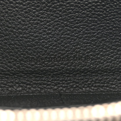 Saint Laurent Grained Calfskin Classic Zip Around Snap Wallet Black 7 of 9