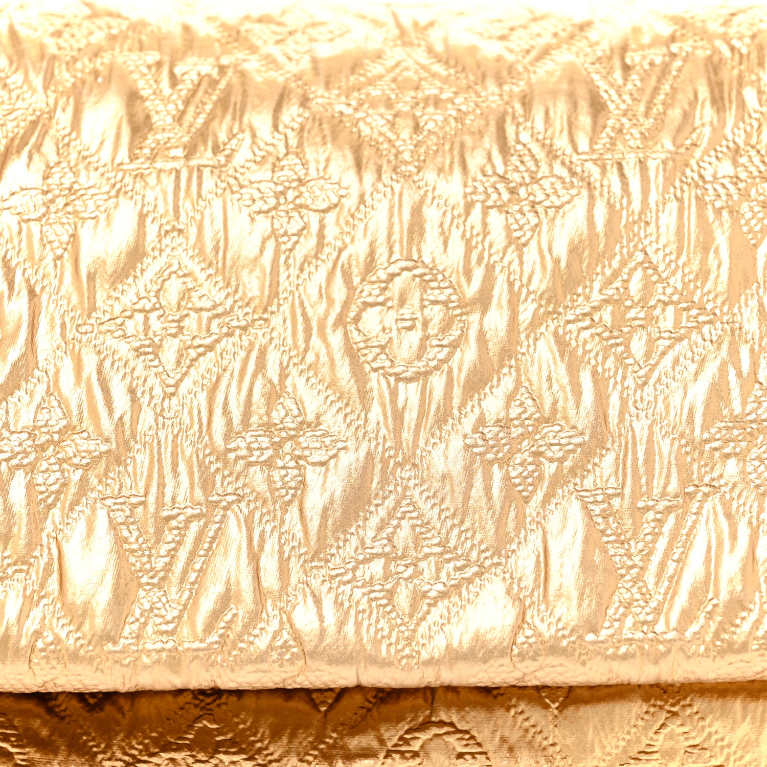 Louis Vuitton Jacquard Quilted Monogram Limelight Clutch MM Gold 7 of 14